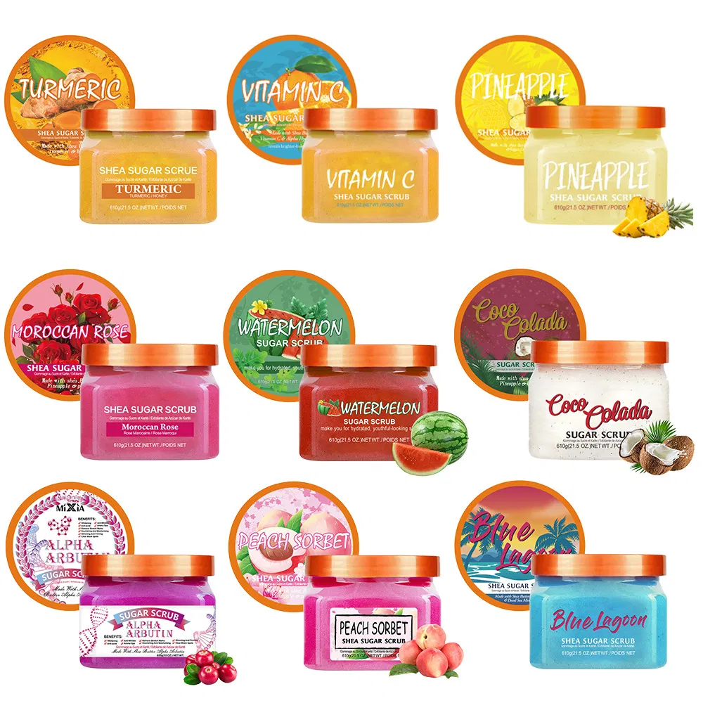 New Products Body Butter Natural Organic Manufacturers Sugar Custom Body Scrub Private Label and Private Label Body Scrub