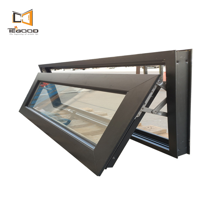 Customized Double Glazing UPVC/PVC Windows Cheap Awning Impact Glass Window