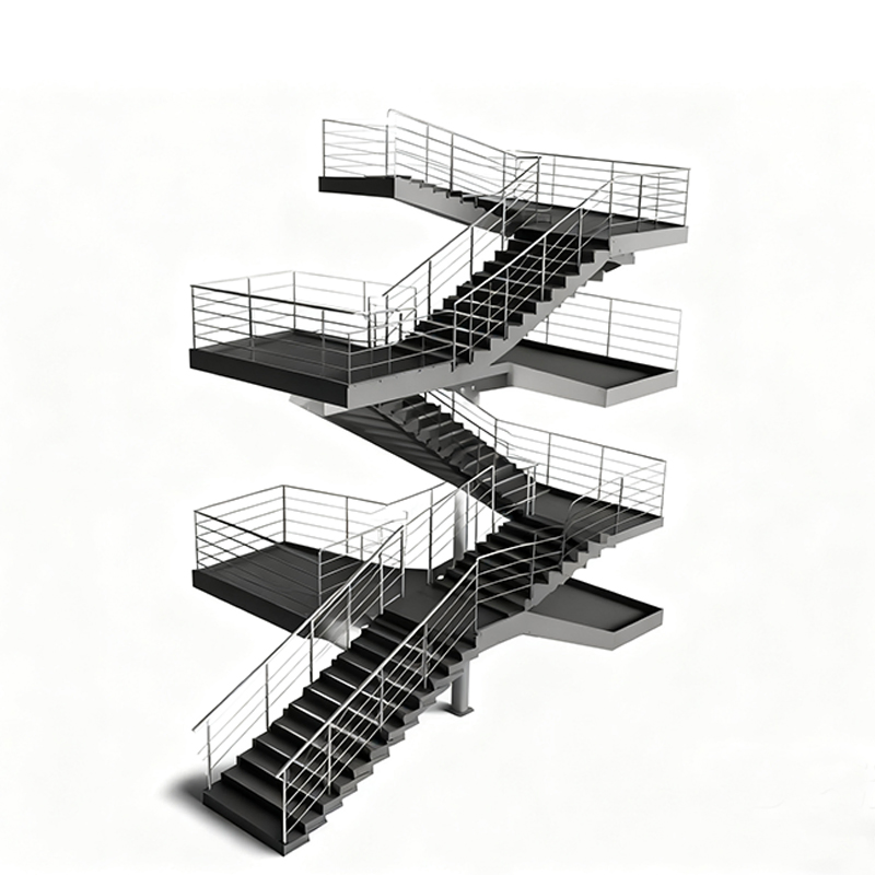 Hot-DIP Galvanized Steel Stairs for Industrial Use