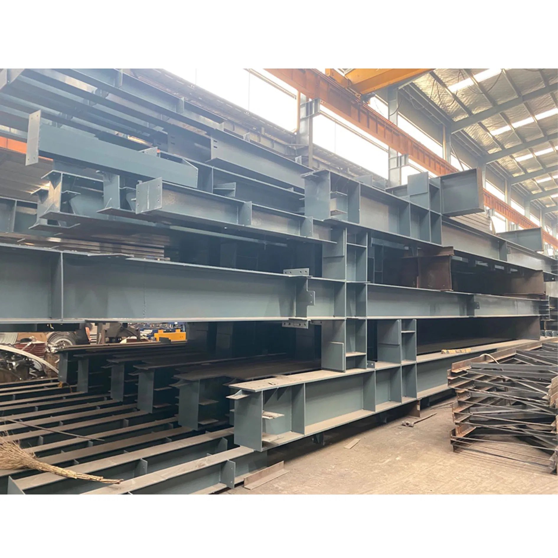 Steel Structural H Beam Steel Structure Lattice Column for Tanzania Hangar