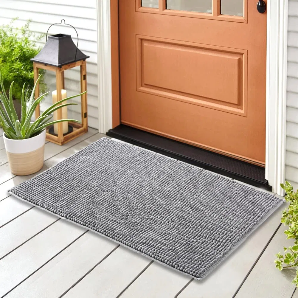 Non-Slip Machine Washable Perfect Chenille Bath Mat