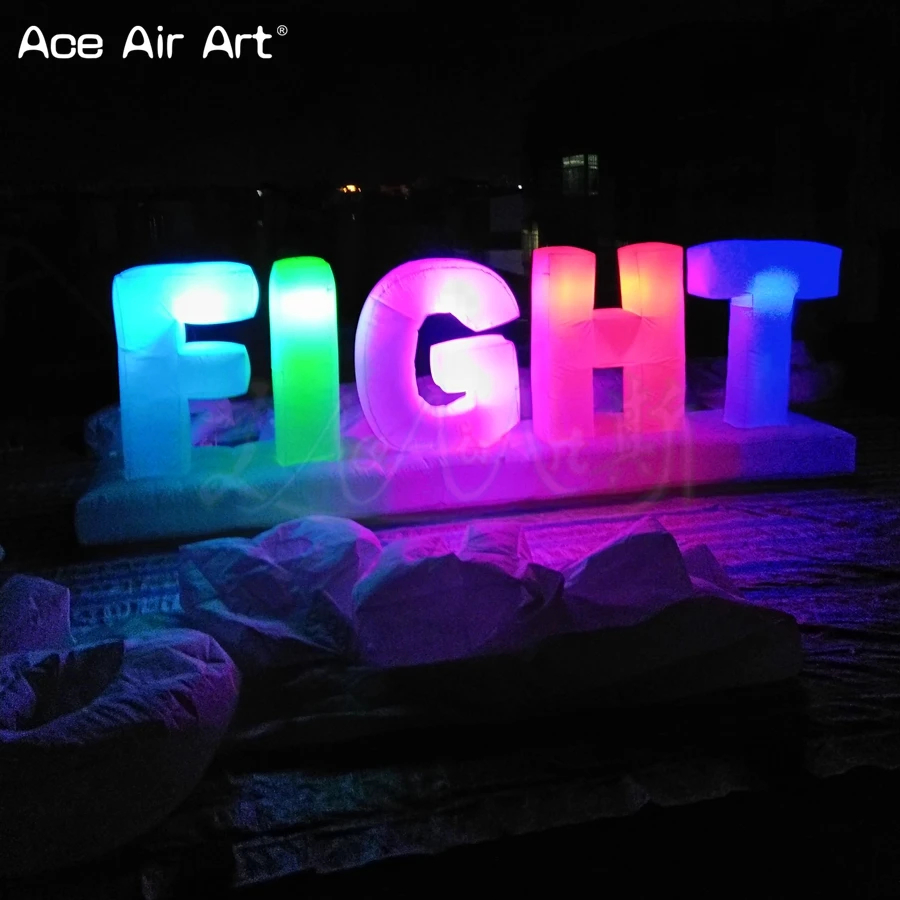 Customized LED Lighting Inflatable Letters Inflatable Alphabet Advertising Billboard Colorful Letters Set Balloon