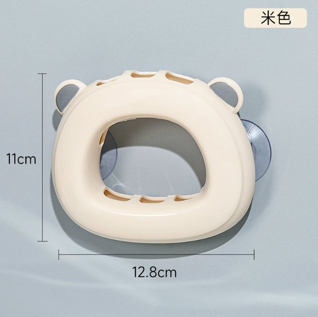 Wall-Mounted Suction Plastic Toothbrush Holder Creative Couple Suction Toothbrush Holder