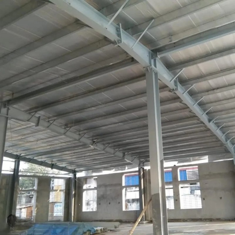Prefabricated Wall Support Steel Workshop Factory Hangers Ridge Warehouse Building Construction Hangar in Africa