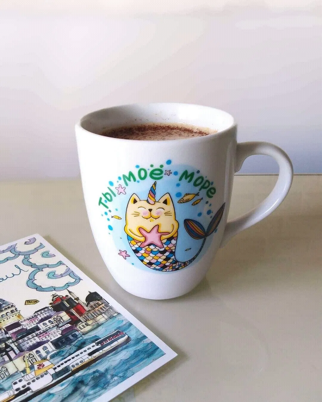White Ceramic Mugs with Custom Logo