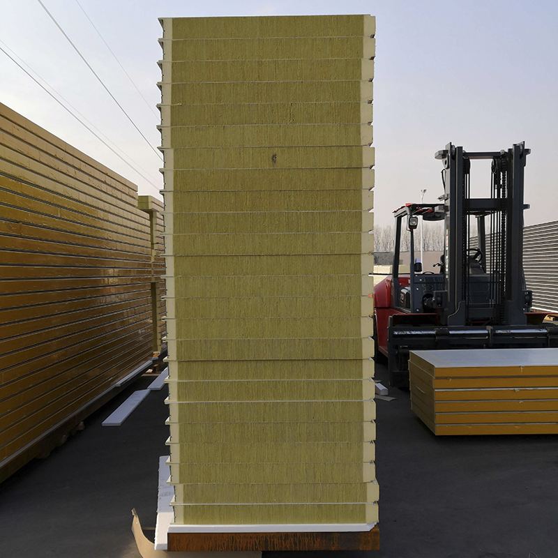 Premium Fire-Resistant Rockwool Steel Sandwich Panels for Buildings