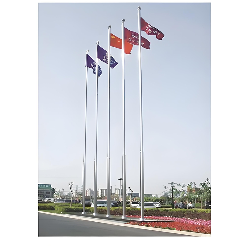 Smart Flag Poles for Automated Raising with Remote Control Flagstaffs