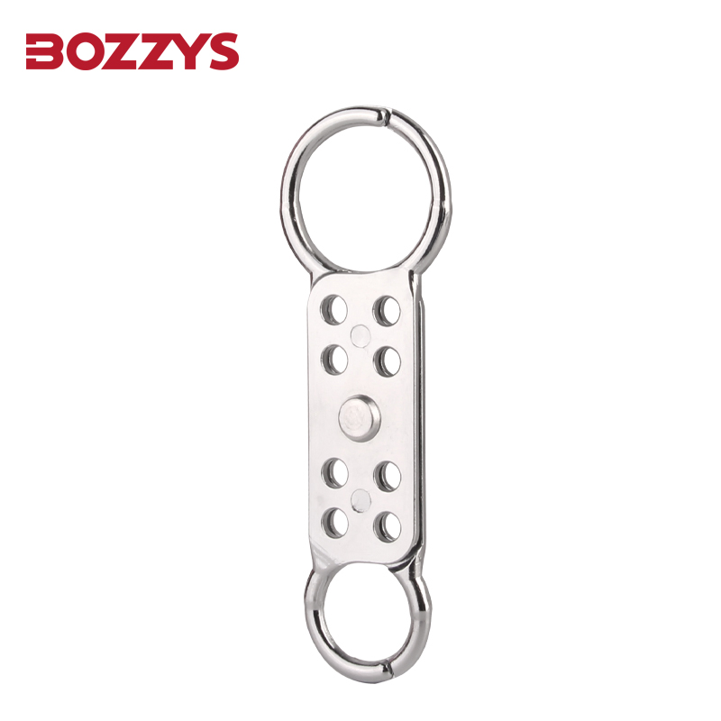 Silver Aluminum Alloy Double-End Jaw Hasp Lockout with 8 Keyholes