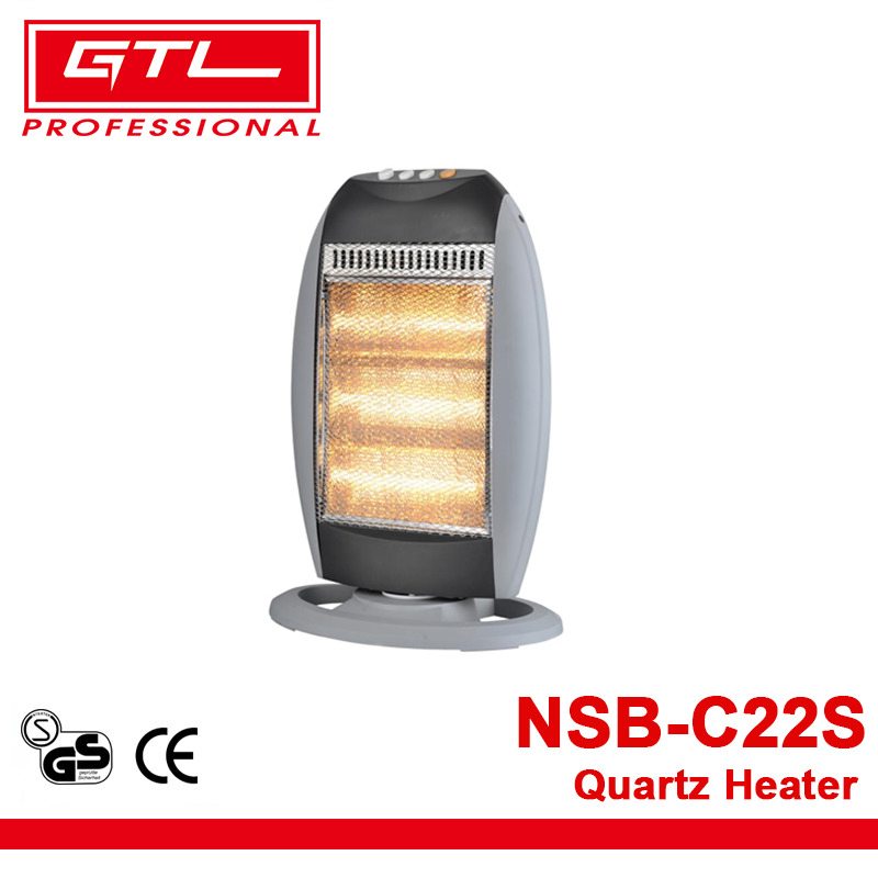 Electric Heaters Tip-Over Power Indicator Lights Portable Quartz Heater (NSB-C22S)