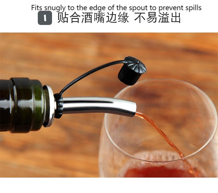 Stylish Wine Bottle Stopper with Durable Stainless Steel Construction