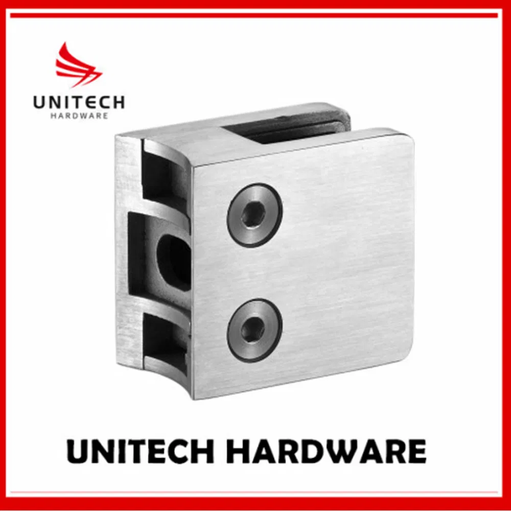 2021 High Quality Stainless Steel Glass U Clamp Hinge, Glass Handrail Railing Clamp Hinge Glass Railing Clip Glass Wall Connector Fitting