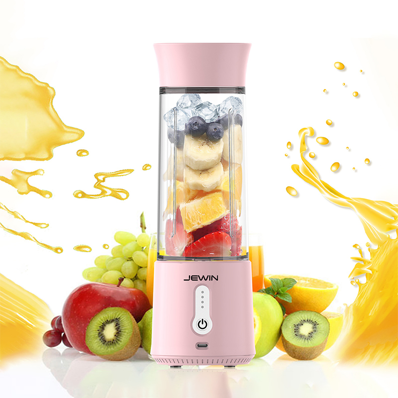 Jewin Type-C Portable Electric Juicer Cup 500ml Fruit Mixer with Indicate Light