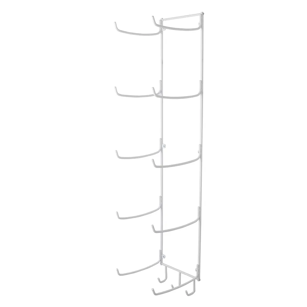 5-Tiers Wall Mount Rack Organizer Yoga Mat Holder or Bathroom Towel Rack