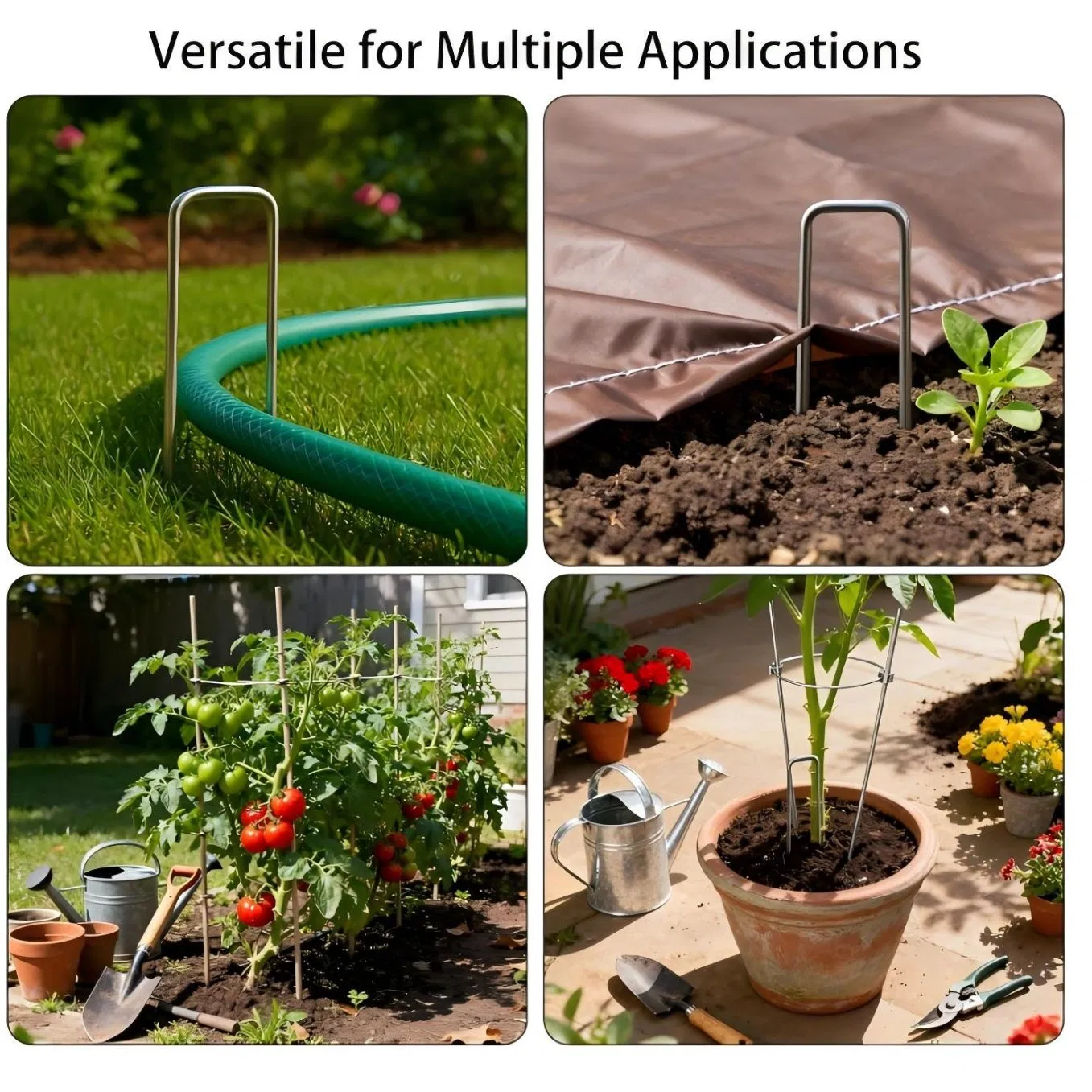 Best Quality Garden Galvanised U Shaped Curved Grass Cloth Nails
