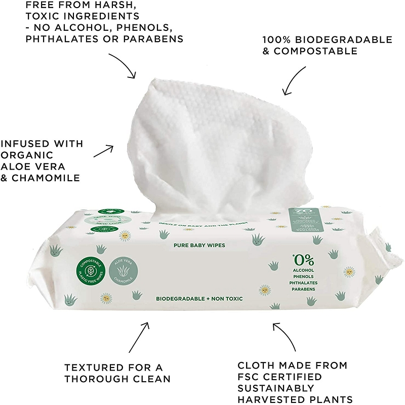 80PCS OEM High-Quality Popular Customizable Wet Wipes for Baby