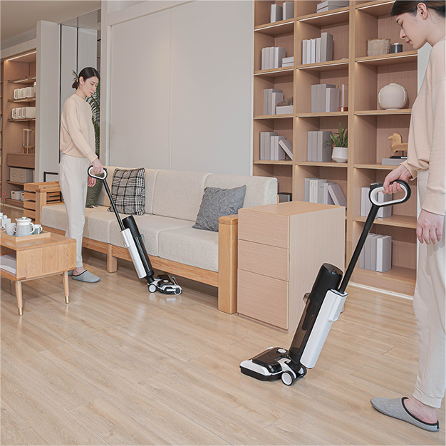 Cordless Vacuum Mop Combo Wet Dry Vacuum Cleaner with Self-Cleaning Super Large Suction