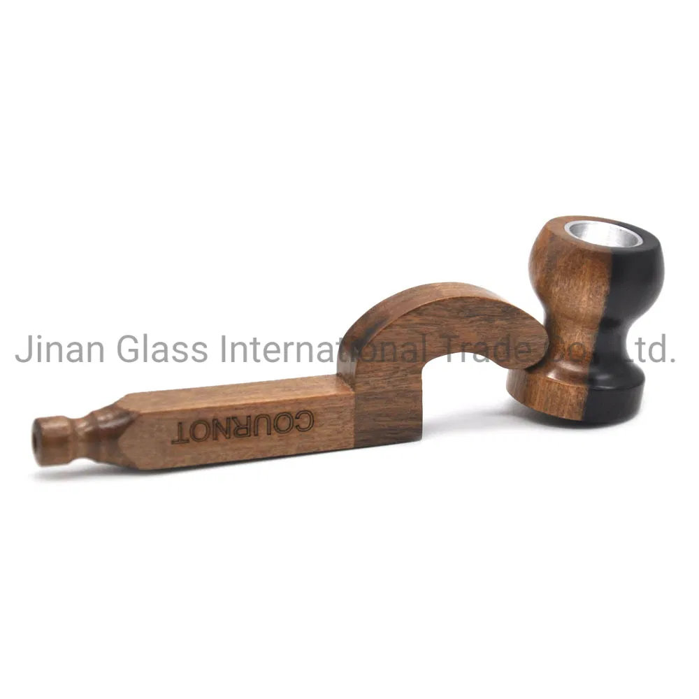 Handmade Wood Pipe Bend Pipe Photinia Wood Pipe Spot