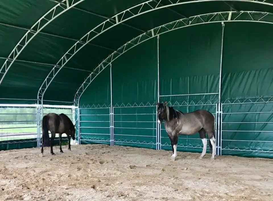 New 4mx4m Animal Shelter Livestock Cattle Tent PVC Fabric Canvas Agriculture Portable Animal Livestock Tent Horse Shelter