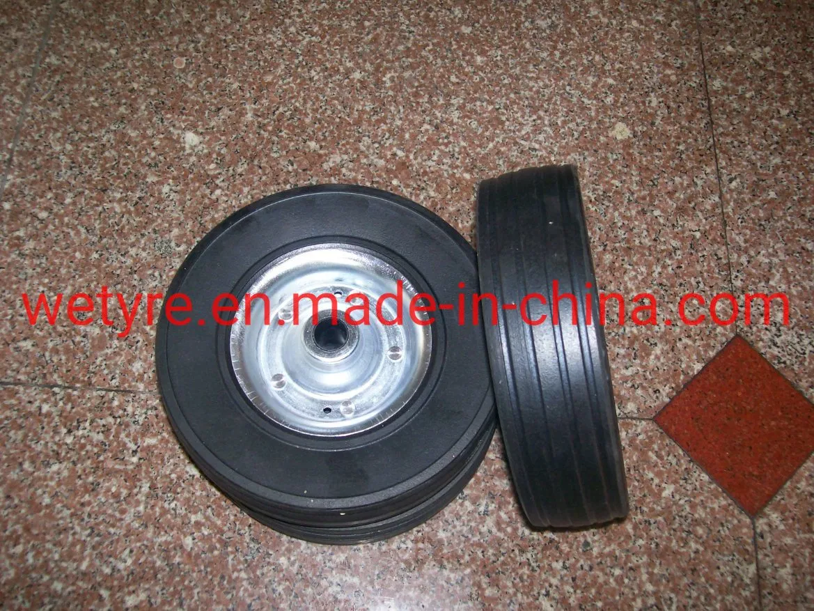 High Quality Lifting Jack Wheel Solid Rubber Wheel for European Market