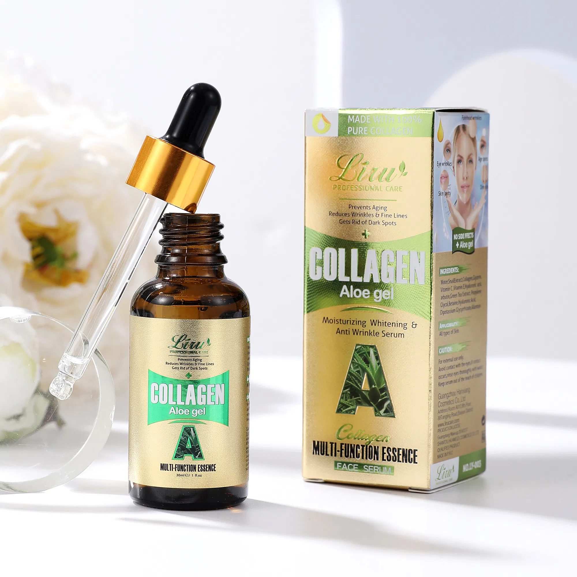 Hydrating Nourishing Facial Skin Care Essence Hyaluronic Acid & Aloe Vera Soothing Face Serum