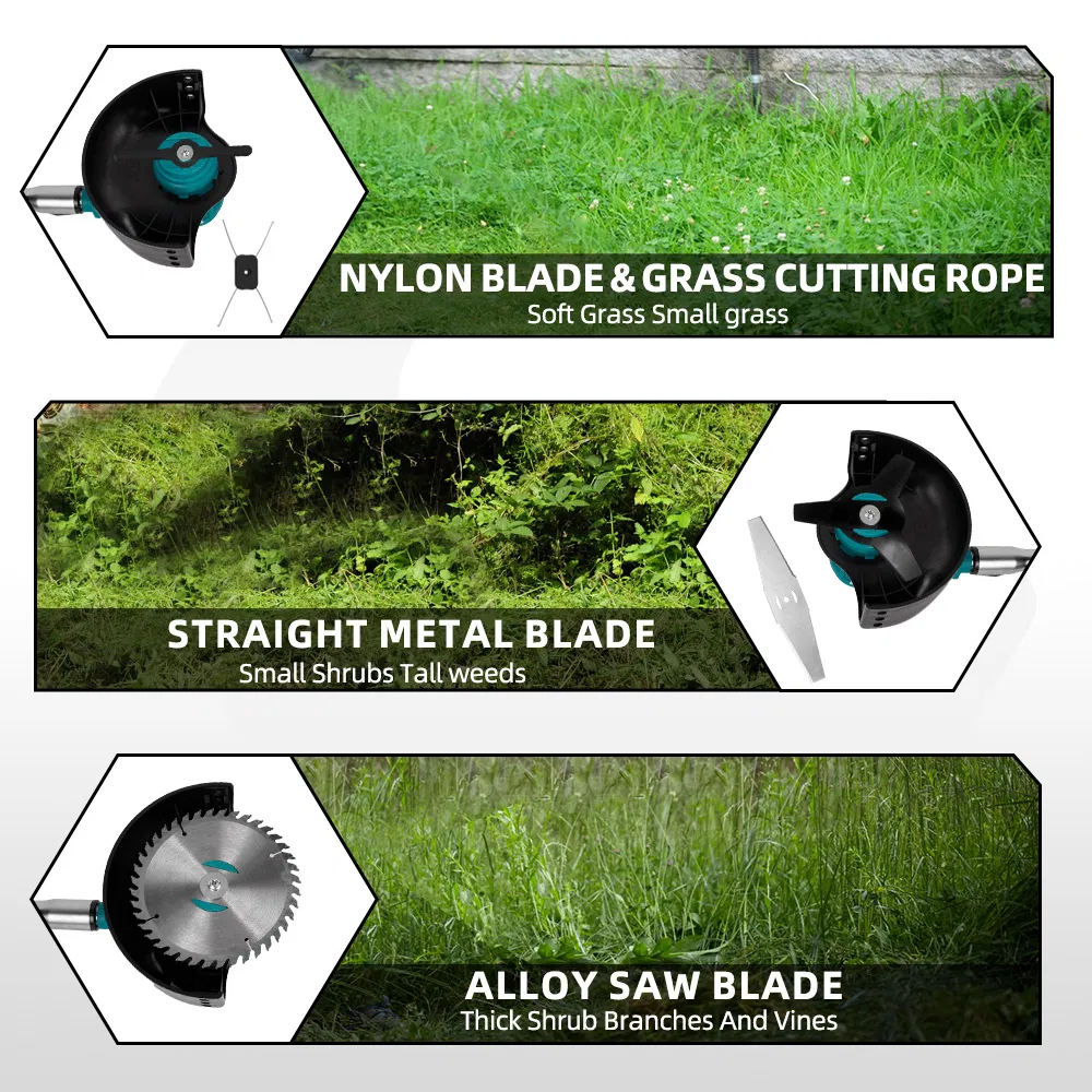 Electric Lawn Mower Cordless 7inch Length Adjustable Handheld Rechargeable Garden Pruning Tools