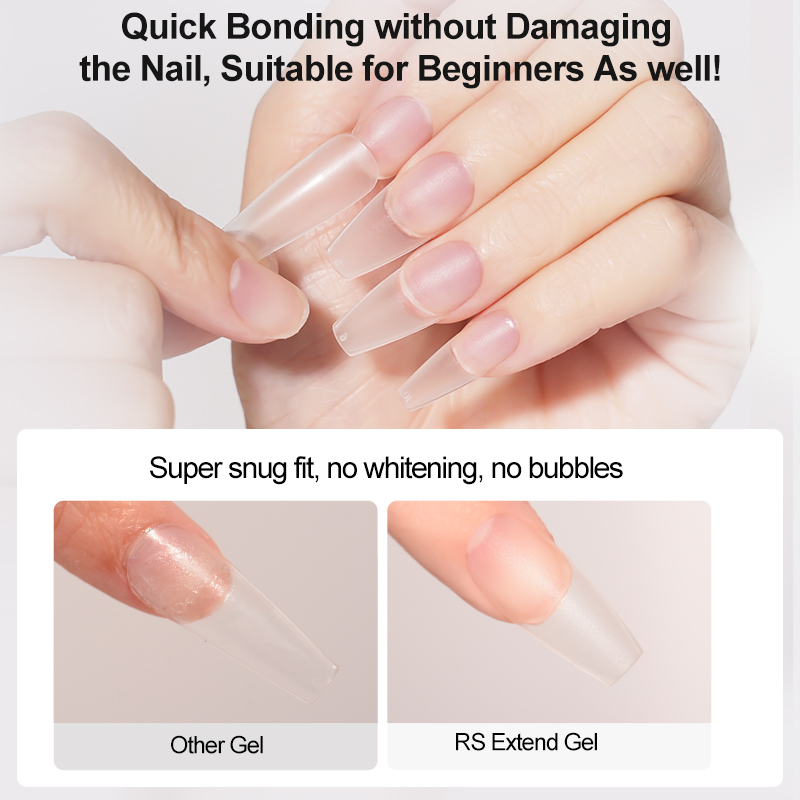 R S Nail Free Sample 15ml Extend Gel Polish Bottle Professional Nail Gel Supplier