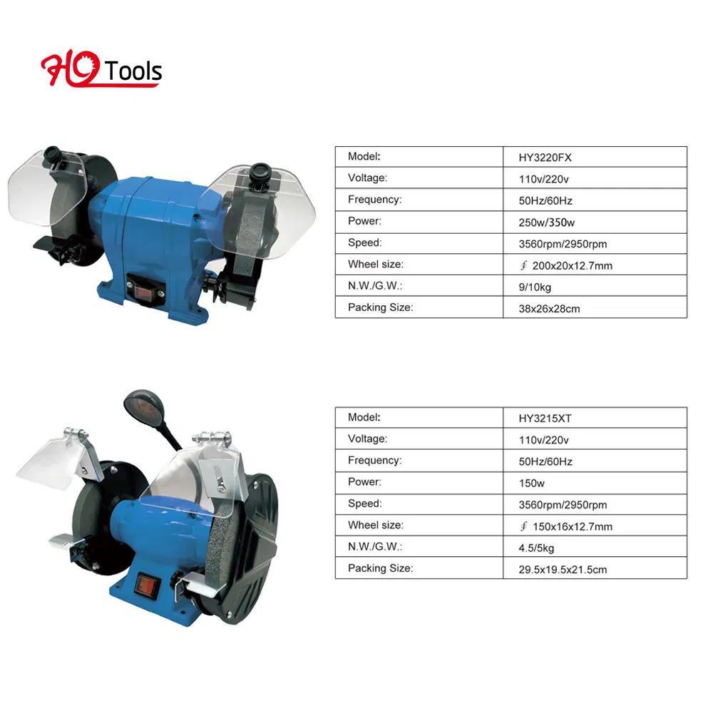 China Bench Grinder with Twin Grinding Stone for Home Workshop 170W