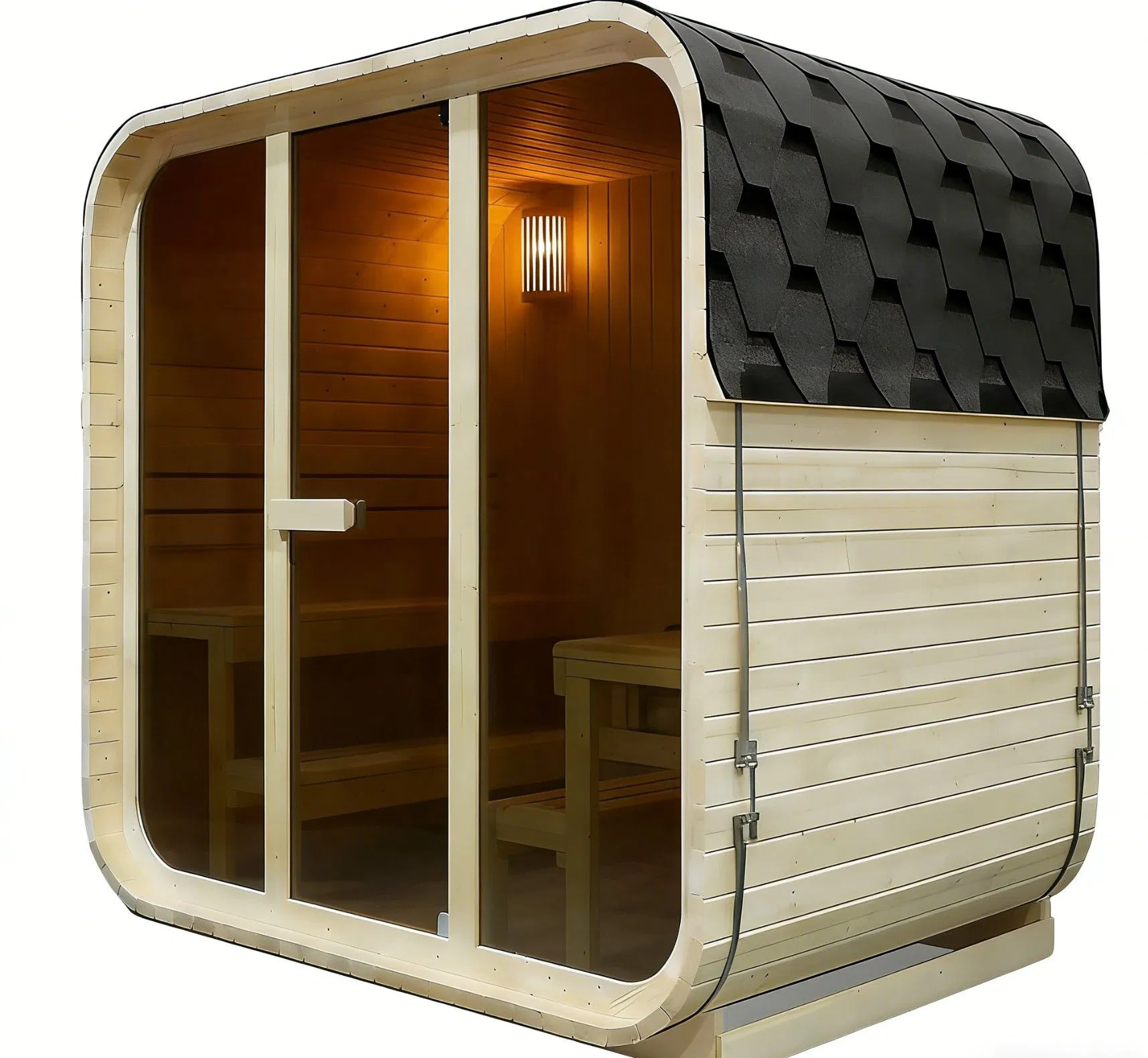 Кедровая сауна-бочка на 4 человека