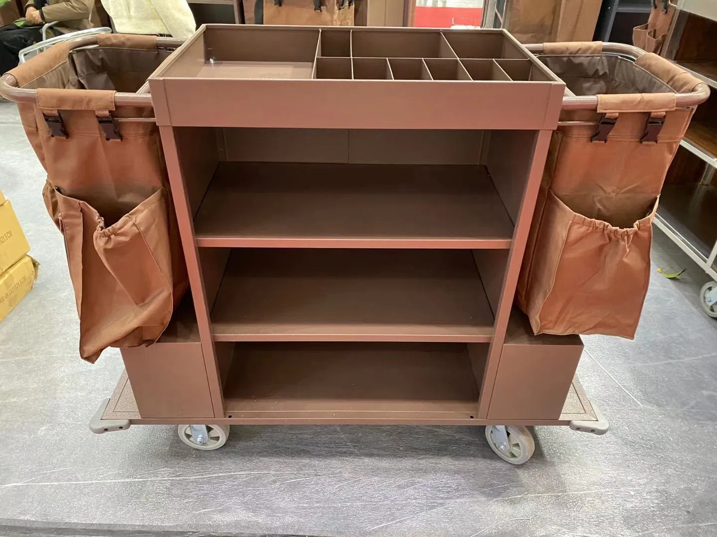 Premium Stainless Steel Service Trolley for Hotels and Restaurants