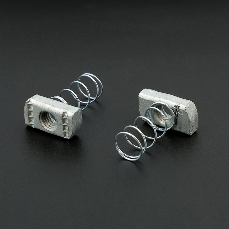 Custom Nylon Carbon Steel Zinc-Plating Channel Squeeze Plastic Wing Nut with Twist Tab