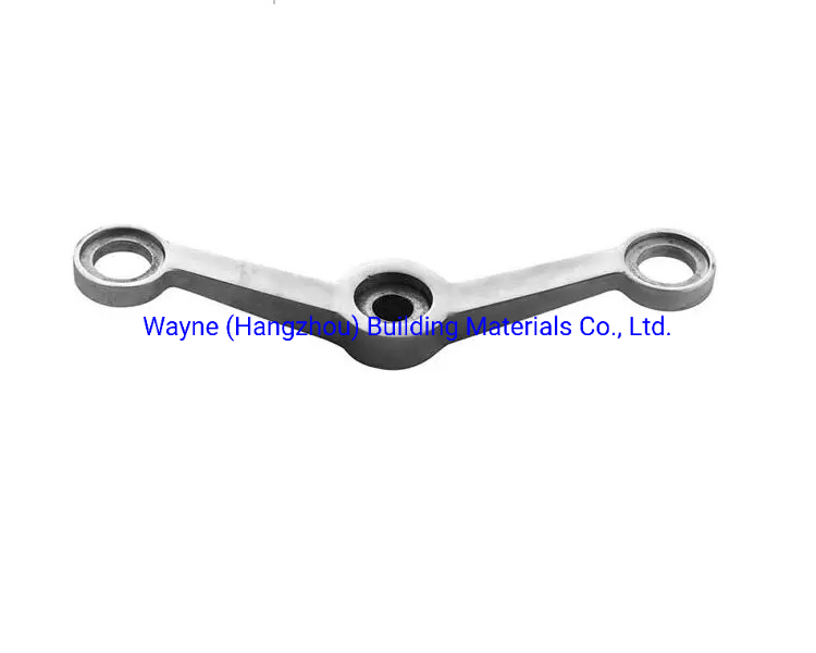 150mm Stainless Steel Glass Spider with 2 Arms 180° ; Glass Fitting Hardware, Point-Fixed Curtain Wall Hardware with High Quality and Best Price