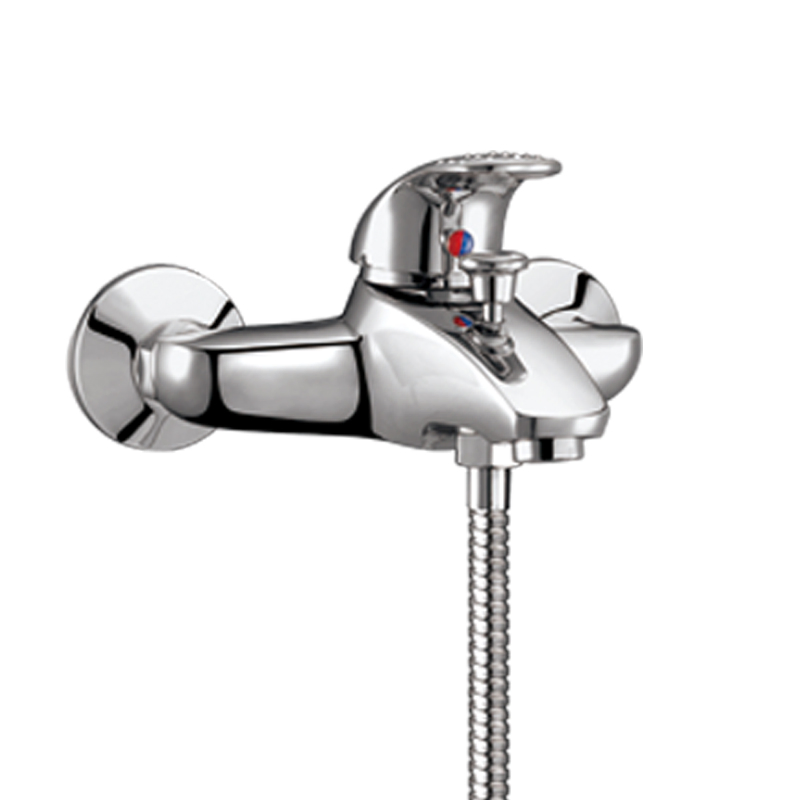 Chrome Finish Single Handle Deck Mounted Bathroom Brass Bidet Faucet