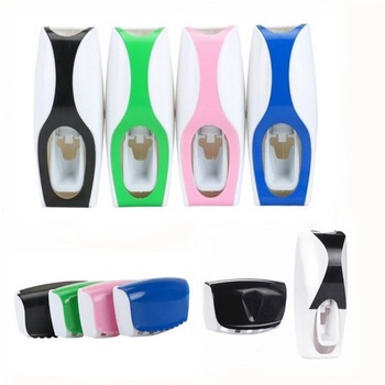 Bathroom Automatic Toothpaste Dispenser Set with 5 Toothbrush Holder B536