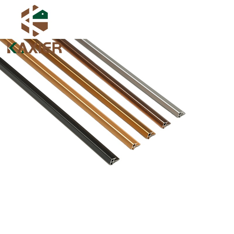 Decorated Aluminum Tile Edging LED Lighting Trim Profile for Outside Corner Protector Metal Strip with Holes