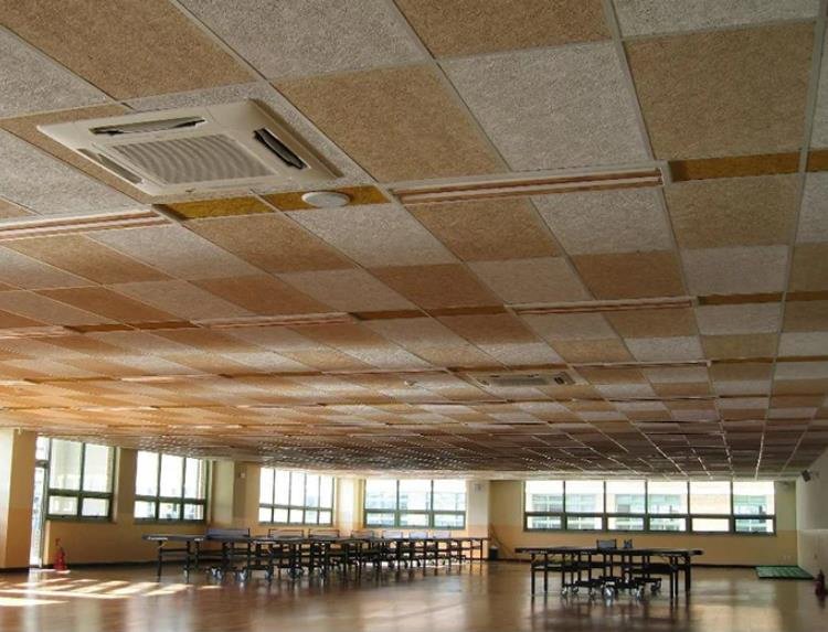 Decorative Materials Wood Wool Sound Acoustic Cement Board