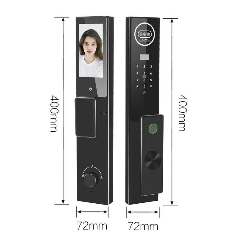 CNC Precision Carving 3D Face Recognition Smart Door Lock