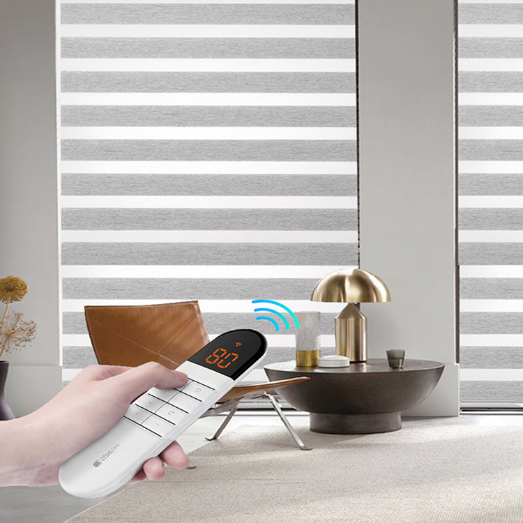 Day and Night WiFi Motorized Zebra Blinds for Window
