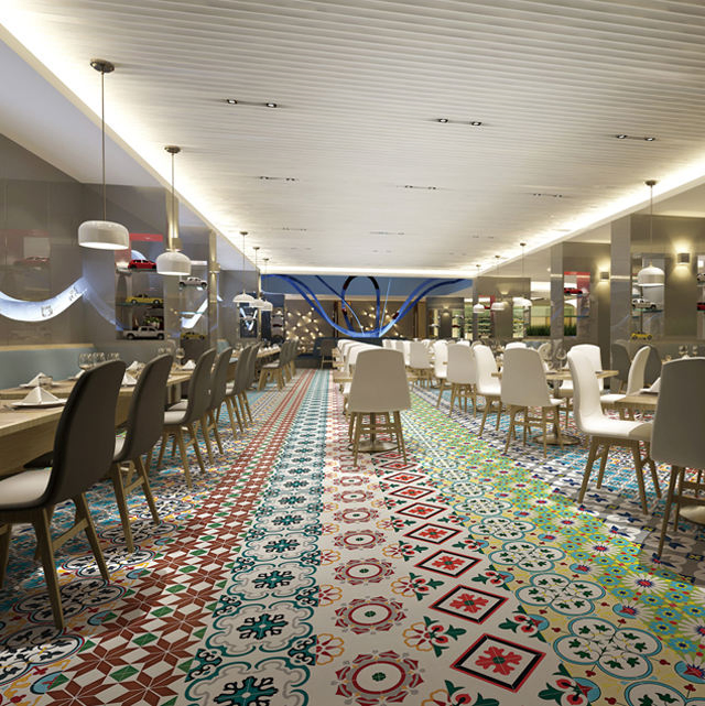 200X200 Color Floret Brick Tiles Living Room and Kitchen and Bathroom Art Tiles