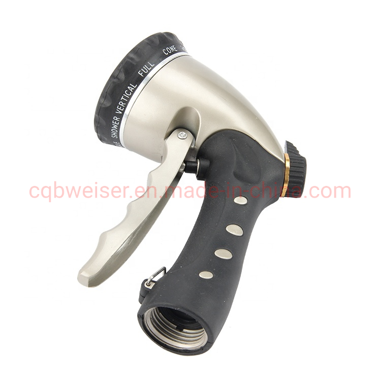 10pattern Gardening Watering Brass Nozzle Multi-Purpose Car Washing Cleaning Gun