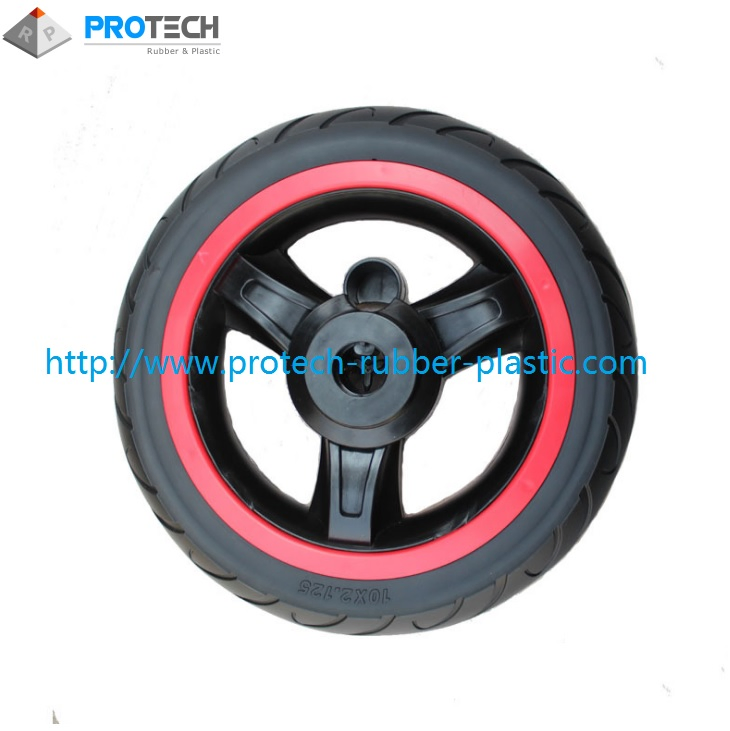 Flat Free PU Wheel Trolley Wheel Solid Rubber Flat Free