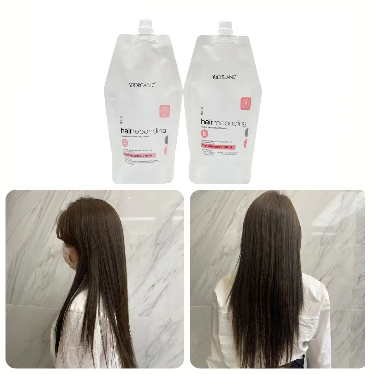 Customize 1000ml Silky Hair Rebonding Products Hair Straightening Perm for Salon Useno Reviews Yet