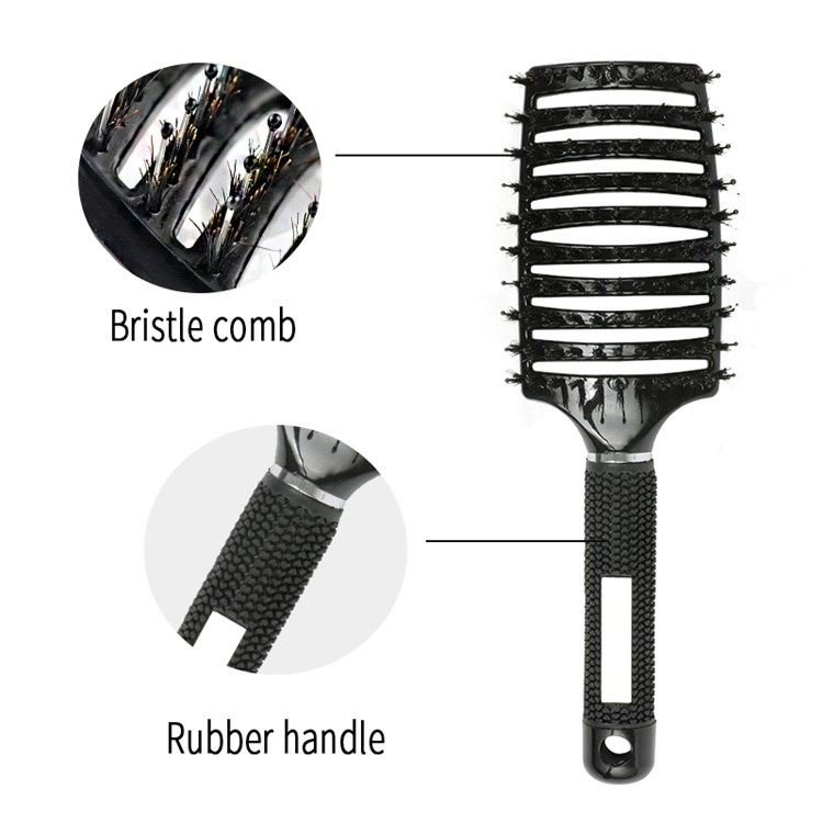 Массажная расческа для волос с щетиной и нейлоном
