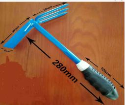 Three Piece Garden Tools Rake and Spade