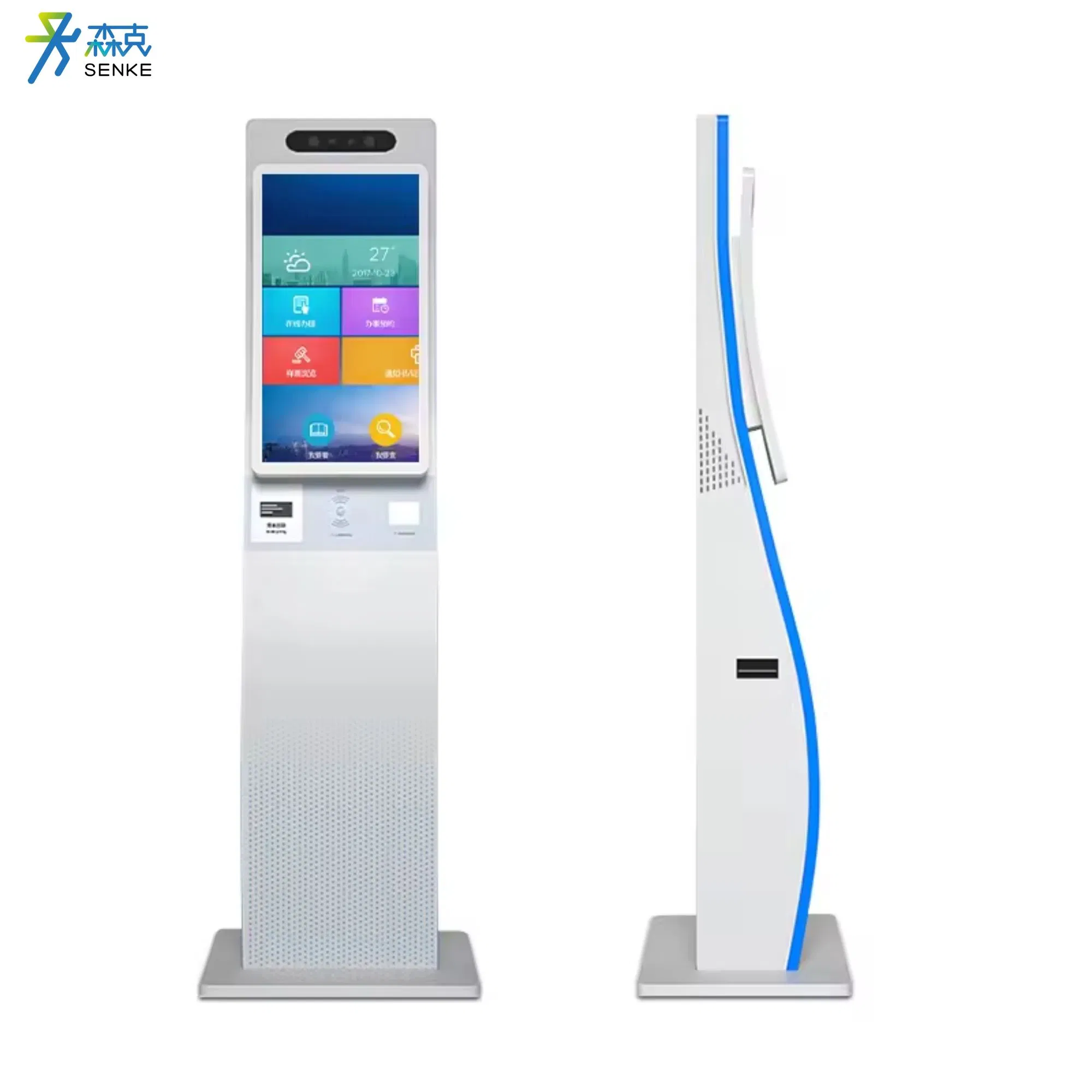 23.6 Inch Curved Screen Design Smart Touch Screen Kiosk for Self Service