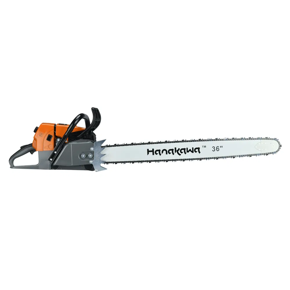 Hanakawa H992 (660) Petrol High Power Chainsaw 91.6cc Cordless Handheld Chain Saw Powered Gasoline Garden Tools Chainsaw Machine for Cutting Wood