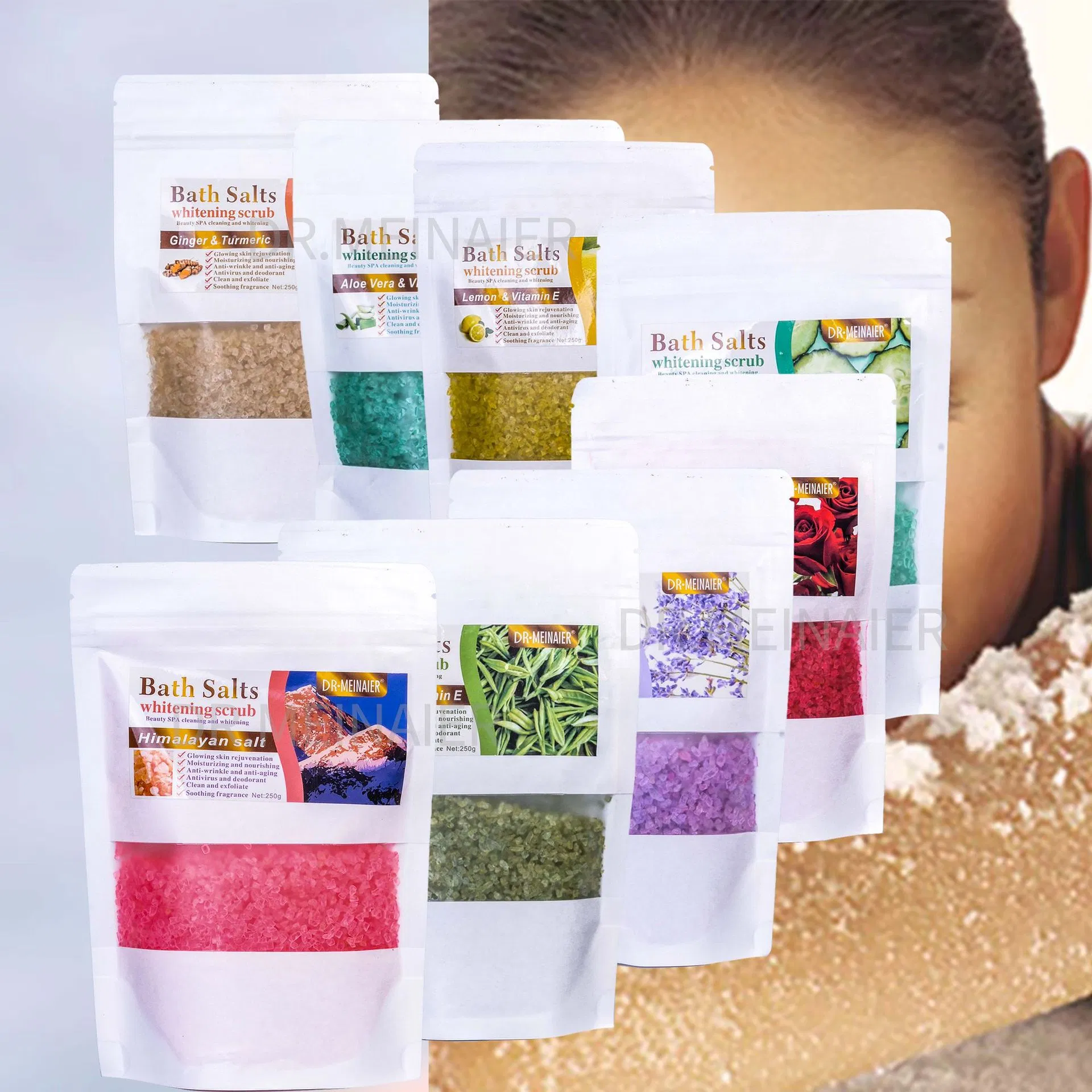 Natural Organic Lavender Bath Salts Crystal Turmeric Salt