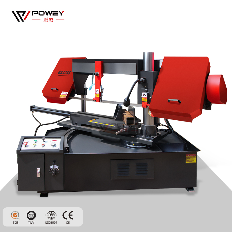 Станок ленточнопильный горизонтальный угловой резки 45° по металлу GZ4235