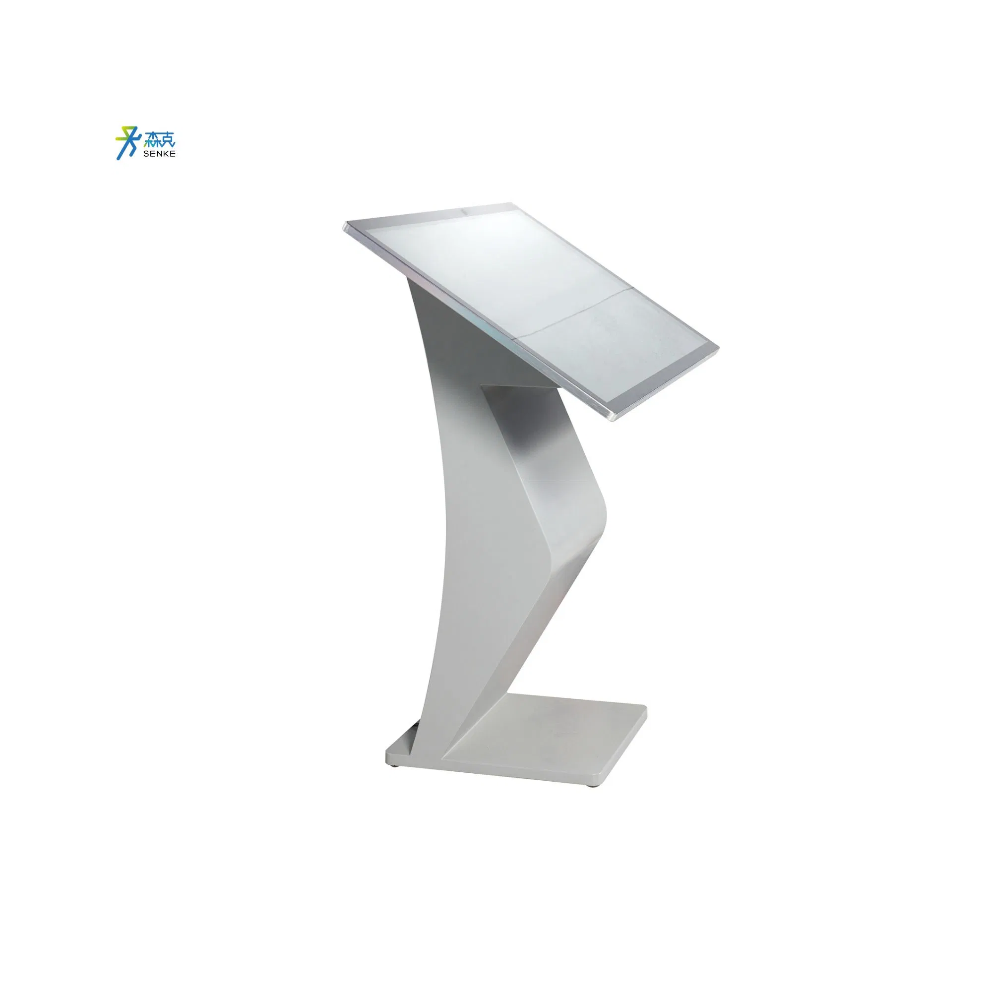 Lobby Interactive Kiosk with Qr Scanner and Built-in Printer System