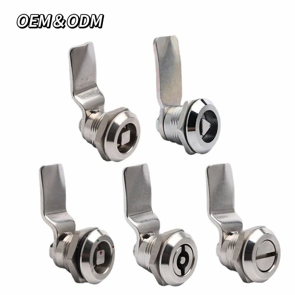 Ms705 Stainless Steel Triangle Square Double Bit Cam Lock Stainless Quarter Turn Lock