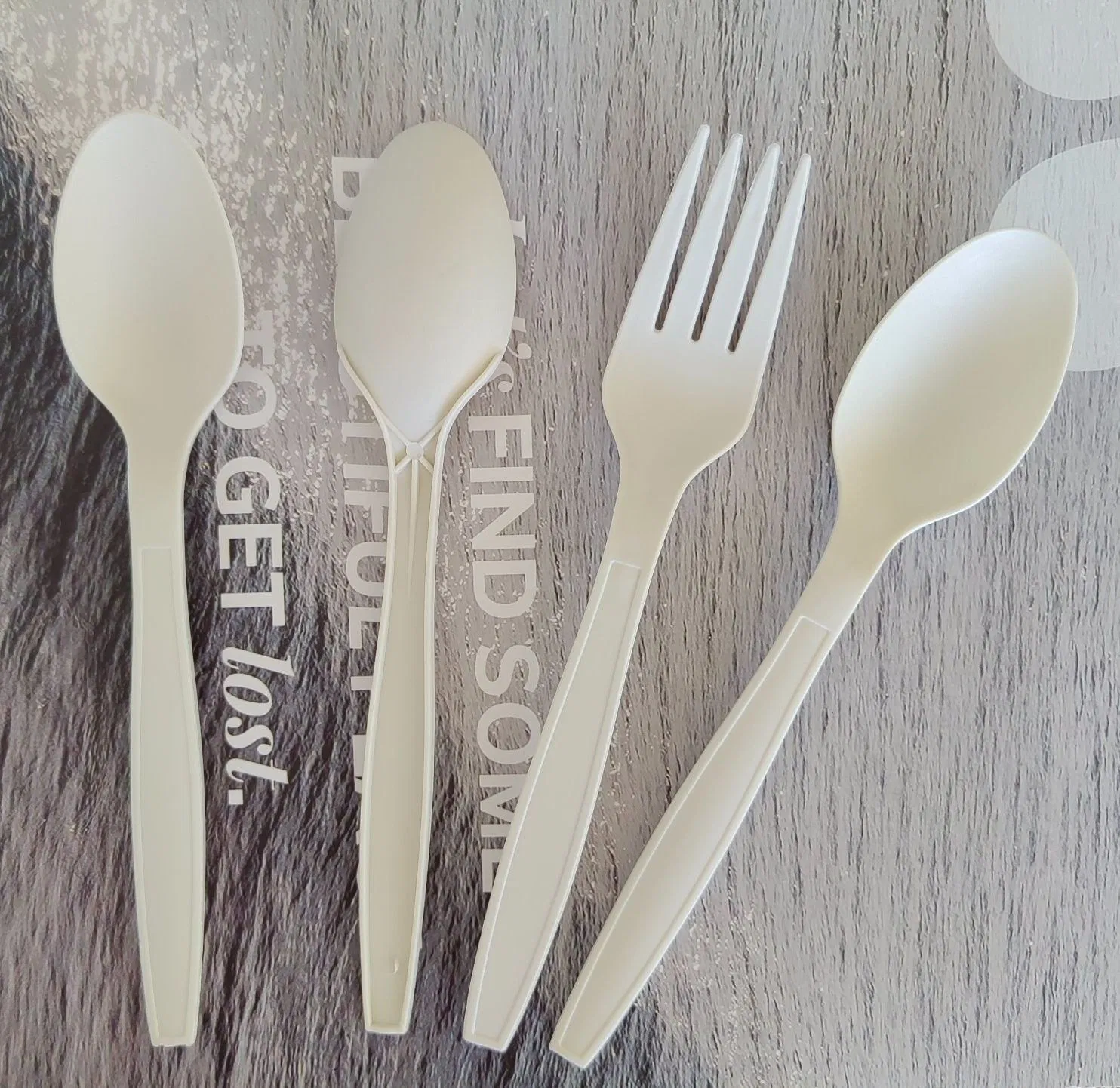 Hot Sale Disposable Plant Based Cutlery Set Biodegradable Food Fork Knife Spoon